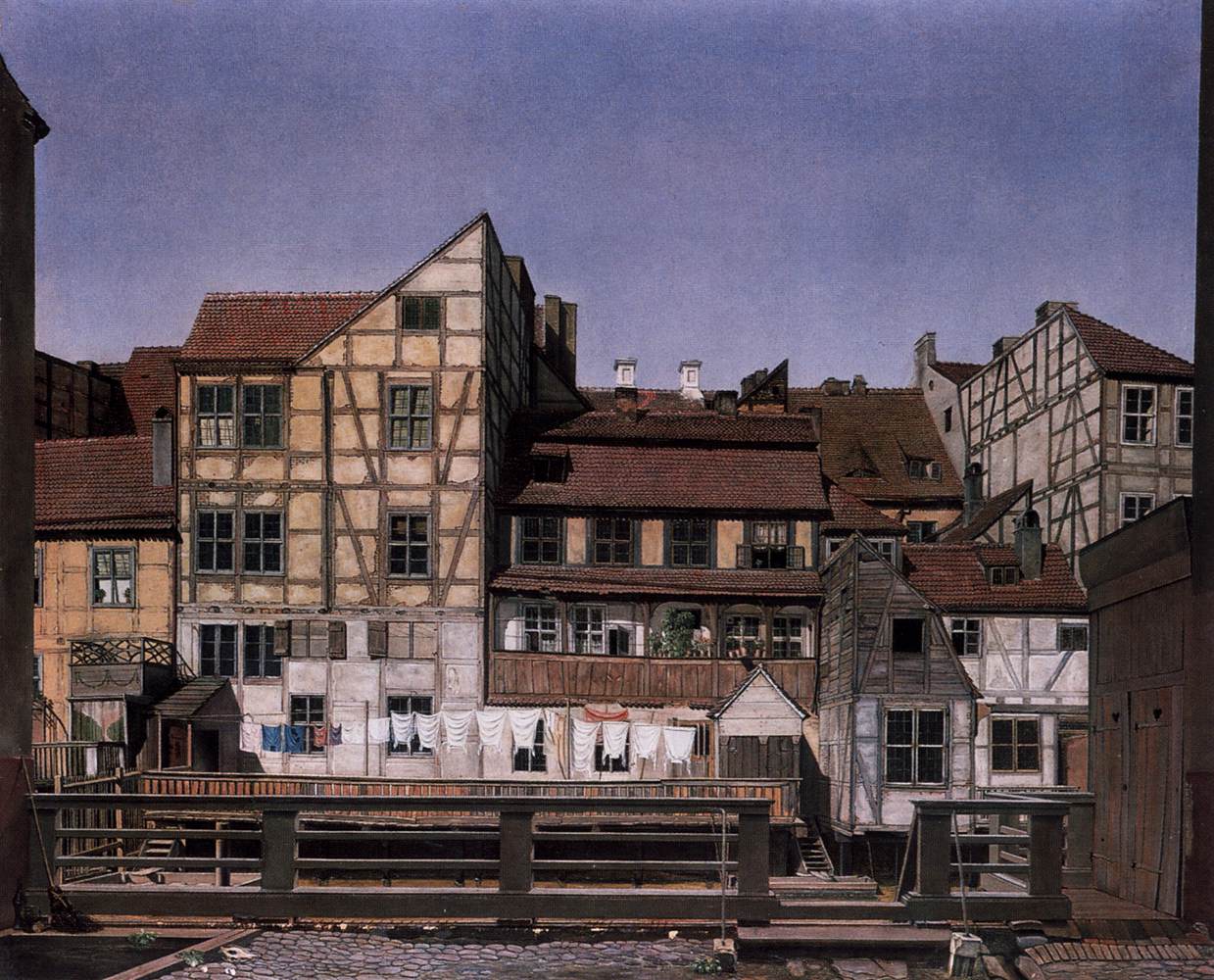 Houses at a Millrace by