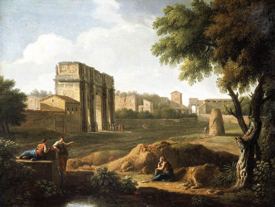 Rome: A View of the Forum by BUSIRI, Giovanni Battista