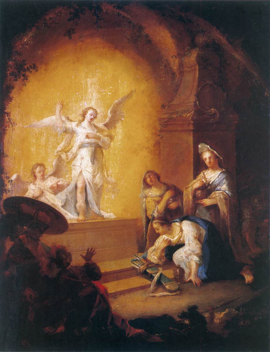 Holy Women at Christ's Tomb by TRAUTMANN, Johann Georg