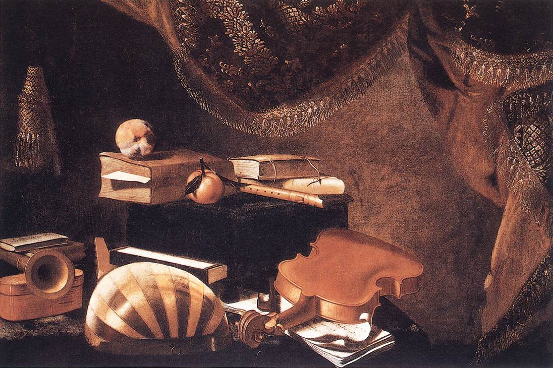 Still-Life with Musical Instruments by BASCHENIS, Evaristo