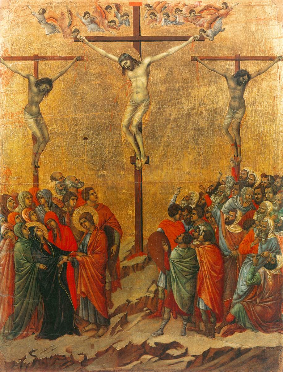 Crucifixion (scene 20) by DUCCIO di Buoninsegna