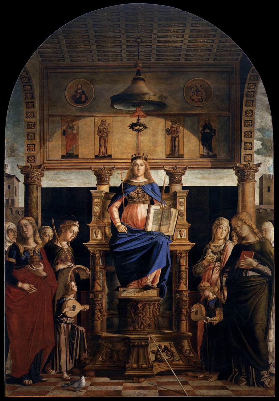 St Veneranda Enthroned by BASTIANI, Lazzaro