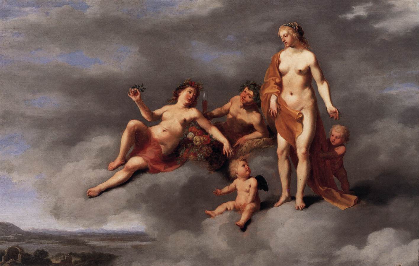 Sine Cerere et Baccho friget Venus by POELENBURGH, Cornelis van