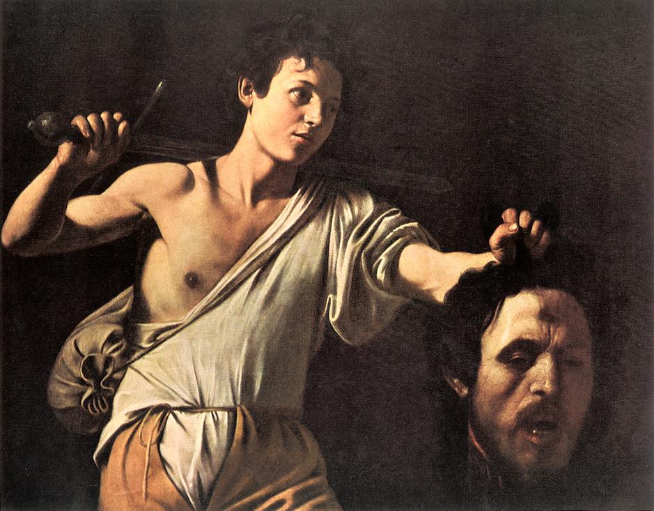 David with the Head of Goliath by CARAVAGGIO