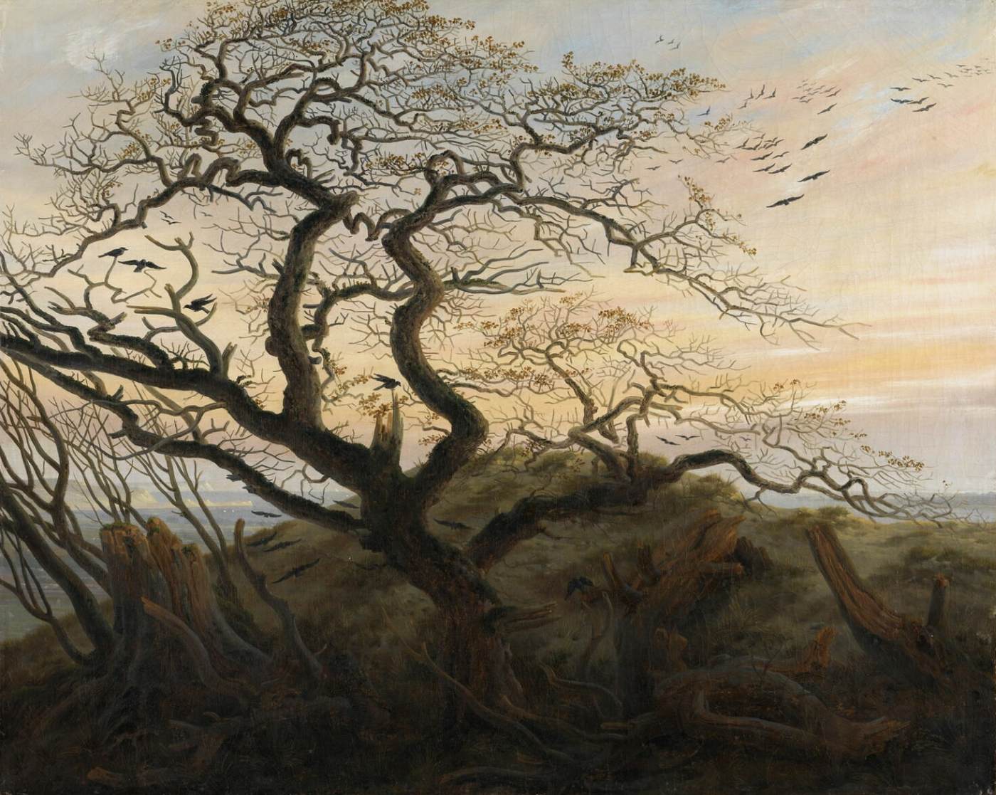 The Tree of Crows by FRIEDRICH, Caspar David