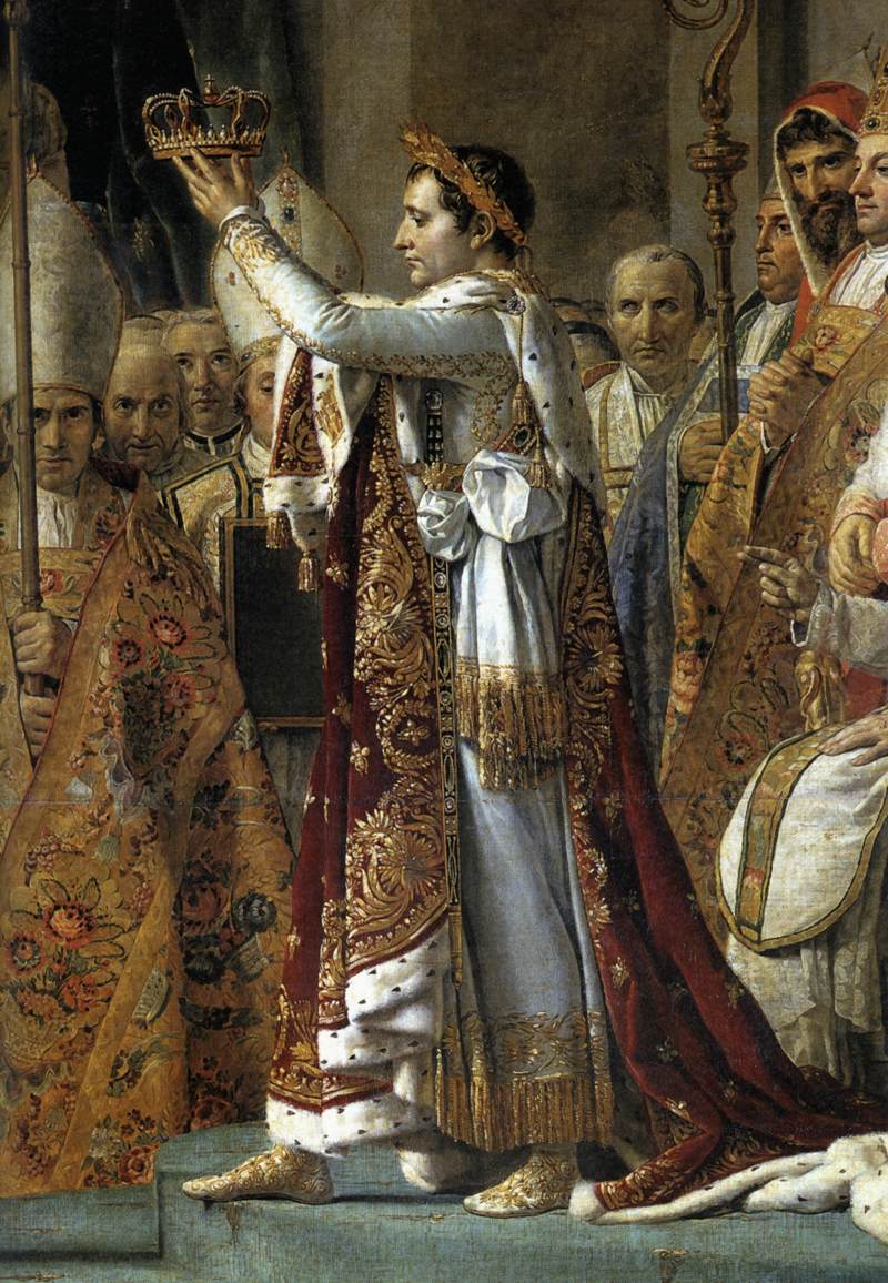 Consecration of the Emperor Napoleon I (detail) by