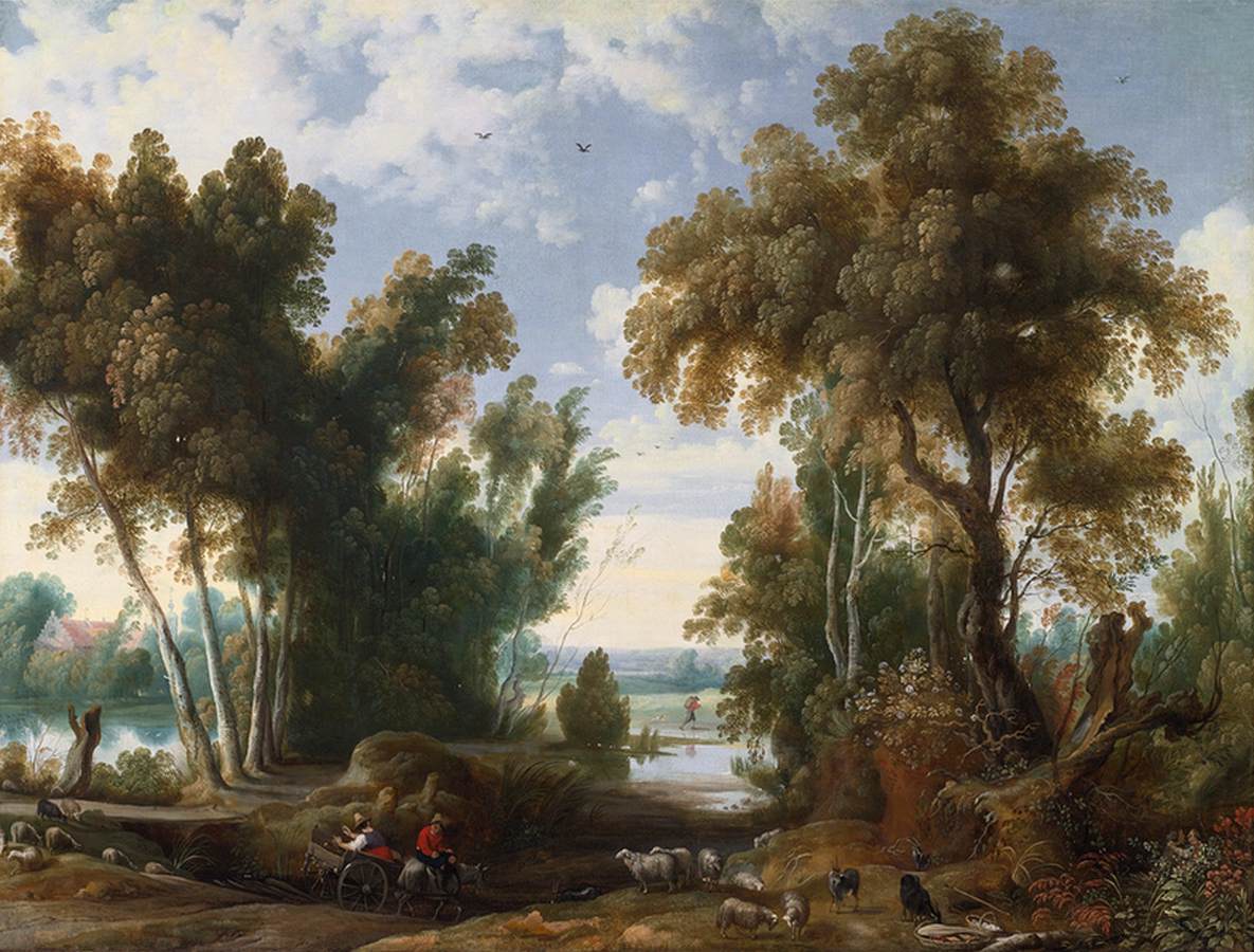 Landscape with Peasants by