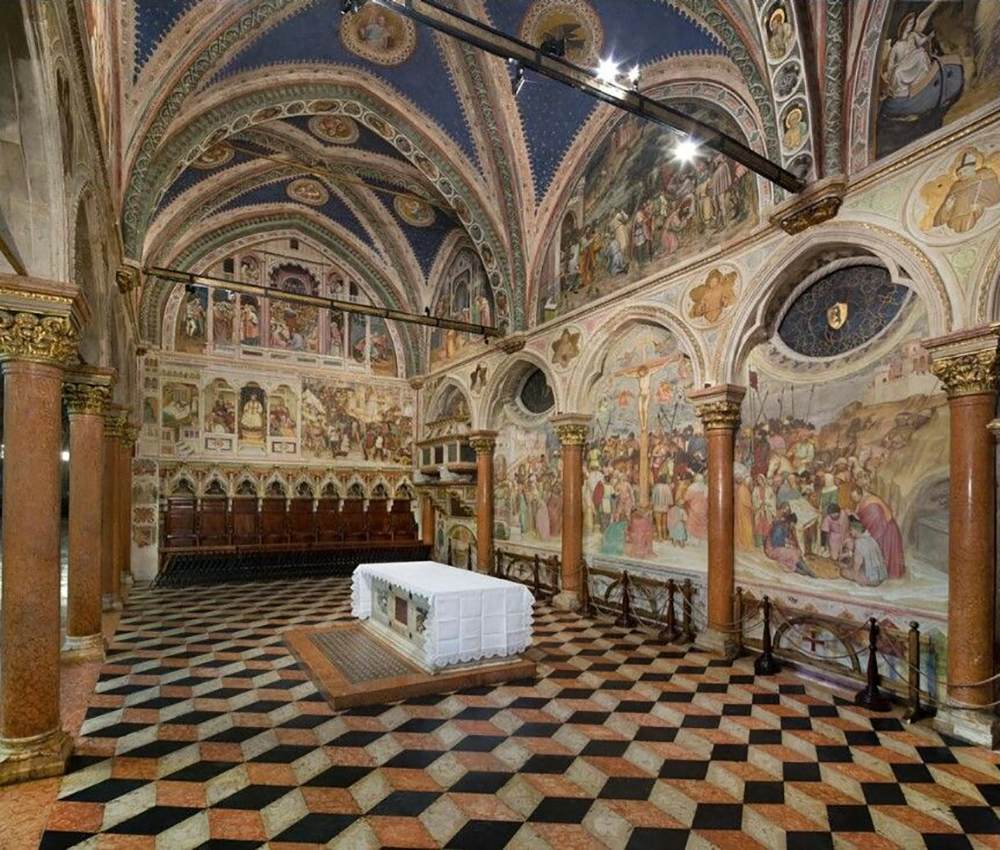 Interior view of the Cappella di San Giacomo Maggiore by SANTI, Andriolo di Pagano de'