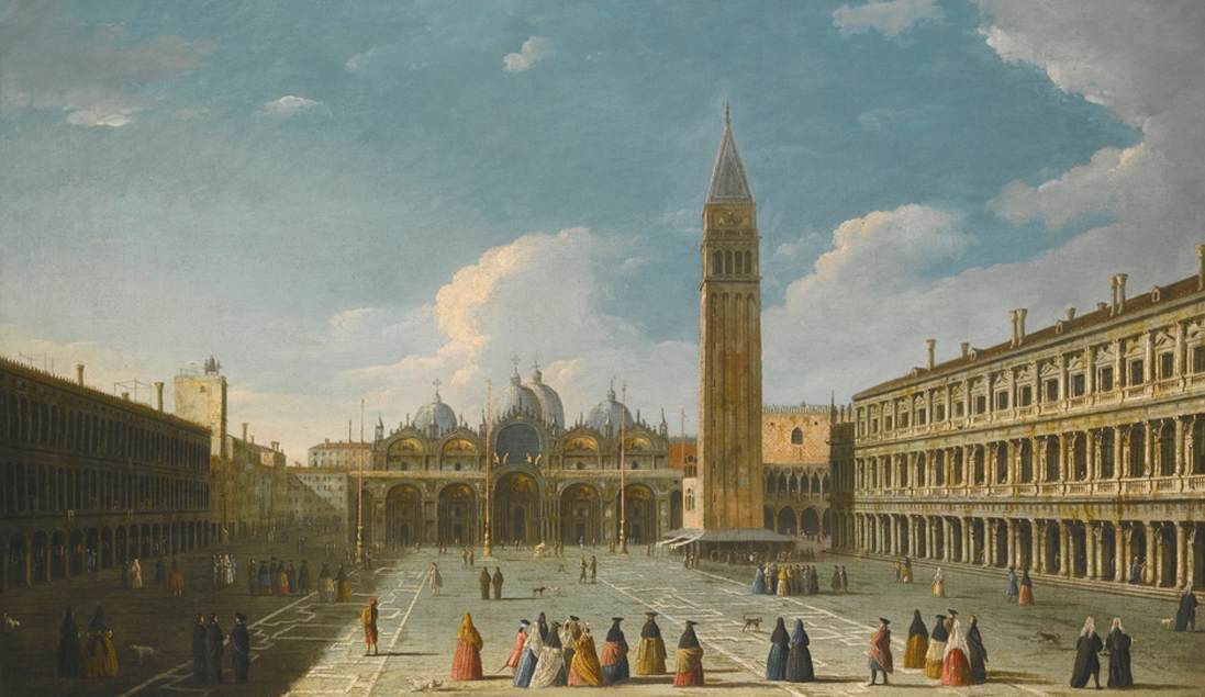 View of Piazza San Marco with the Basilica, Venice by DOMENICHINI, Apollonio