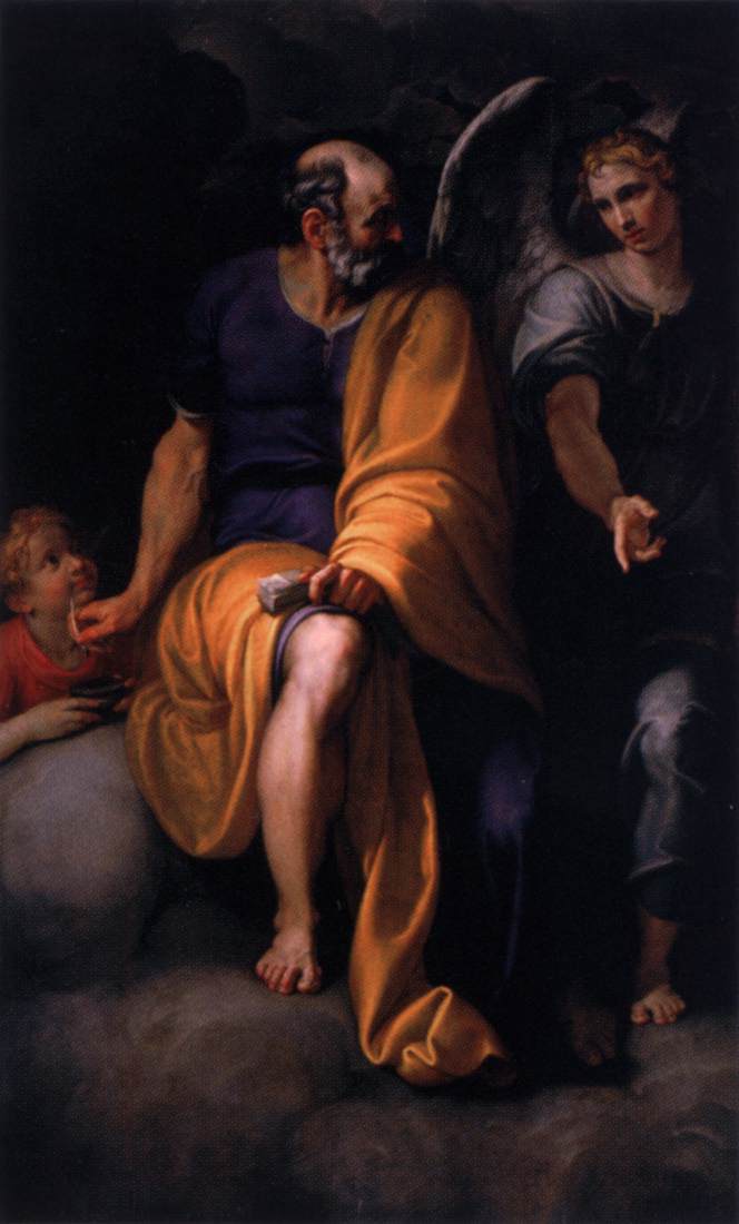 St Matthew and the Angel by FIGINO, Giovanni Ambrogio