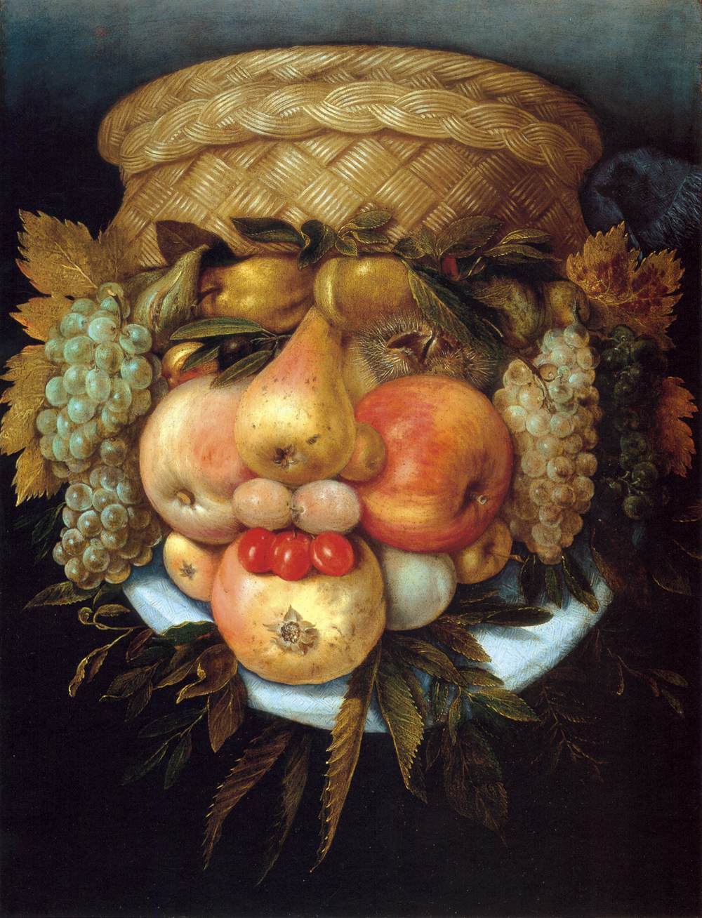 Reversible Head with Basket of Fruit by ARCIMBOLDO, Giuseppe