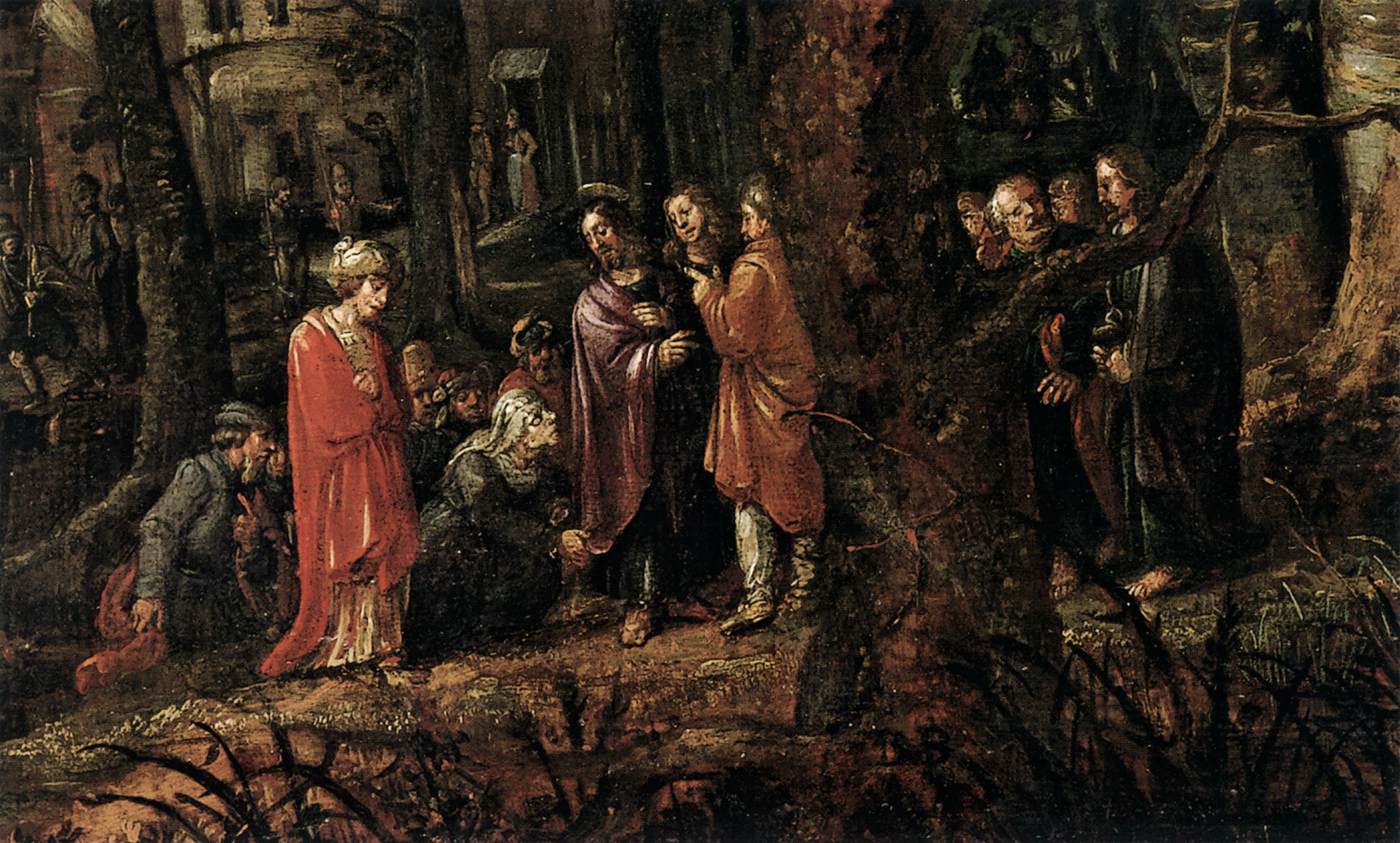 Forest Landscape with Two of Christ's Miracles (detail) by