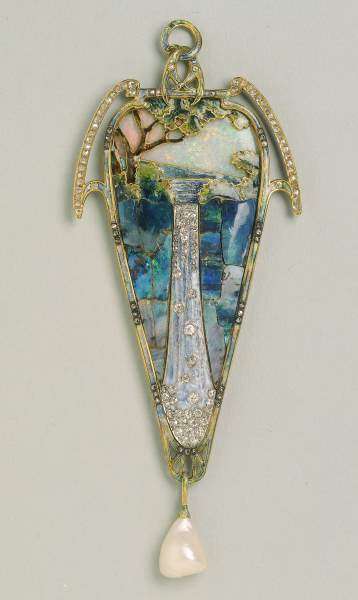 "Cascade" Pendant" by FOUQUET, Georges