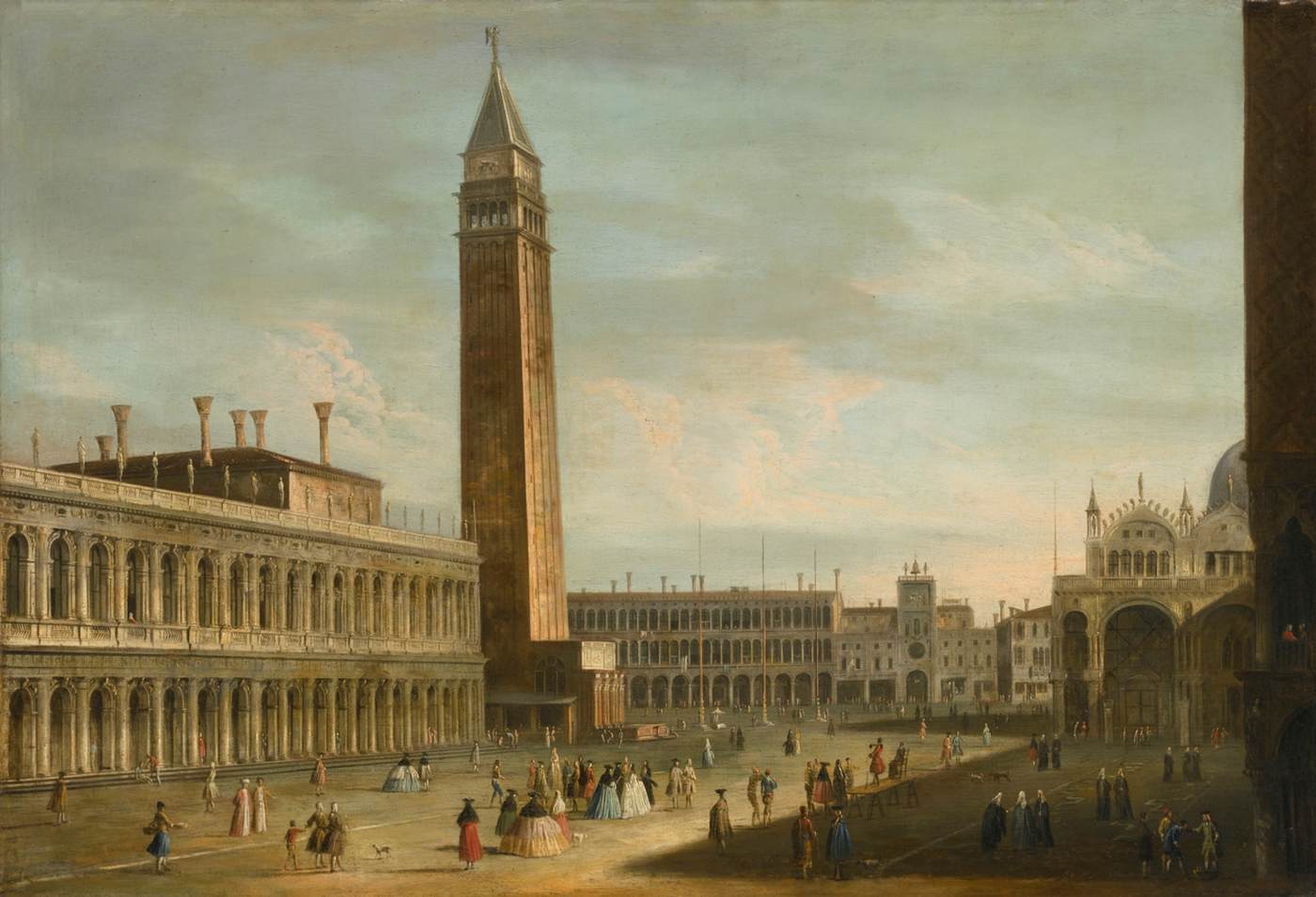 View of Piazza San Marco, Venice, Looking North by DOMENICHINI, Apollonio