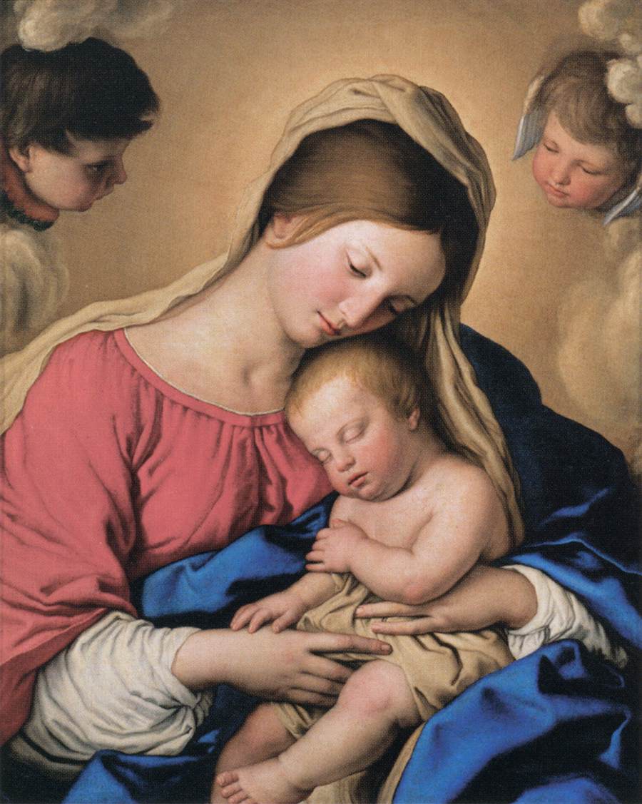 The Sleep of the Infant Jesus by SASSOFERRATO