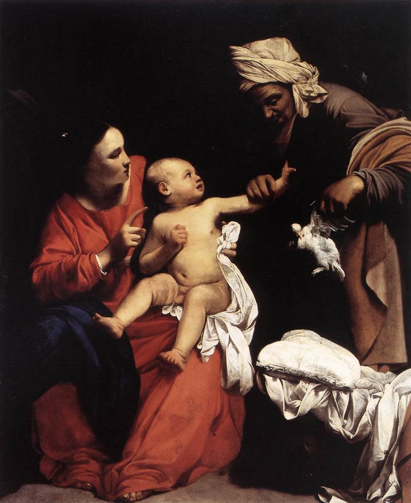 Madonna and Child with St Anne by SARACENI, Carlo