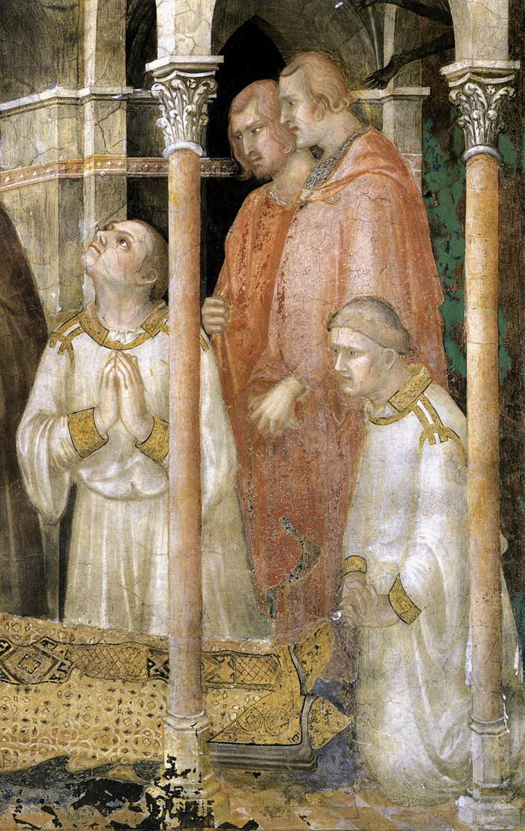 Death of St Martin (detail) by SIMONE MARTINI