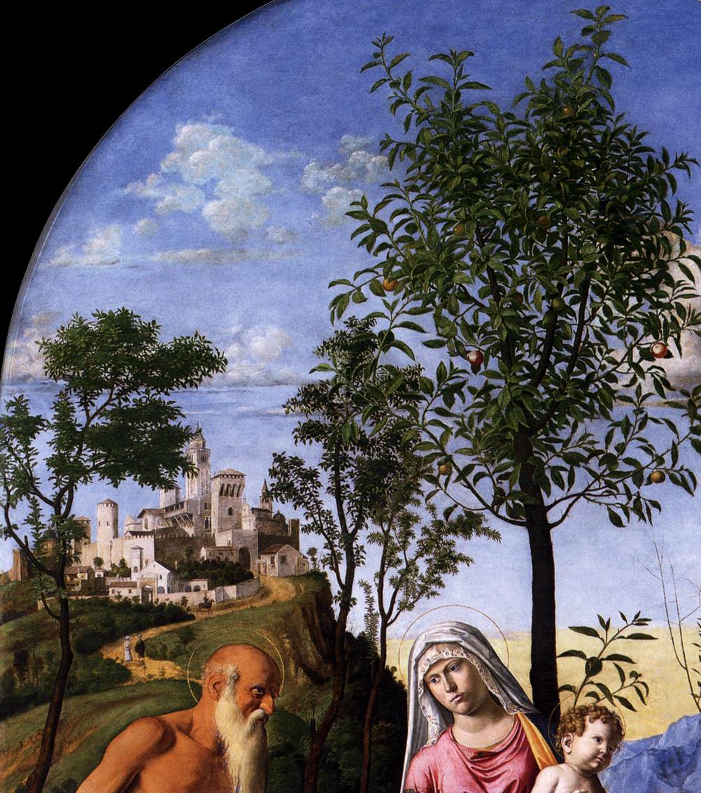 Madonna of the Orange Tree (detail) by