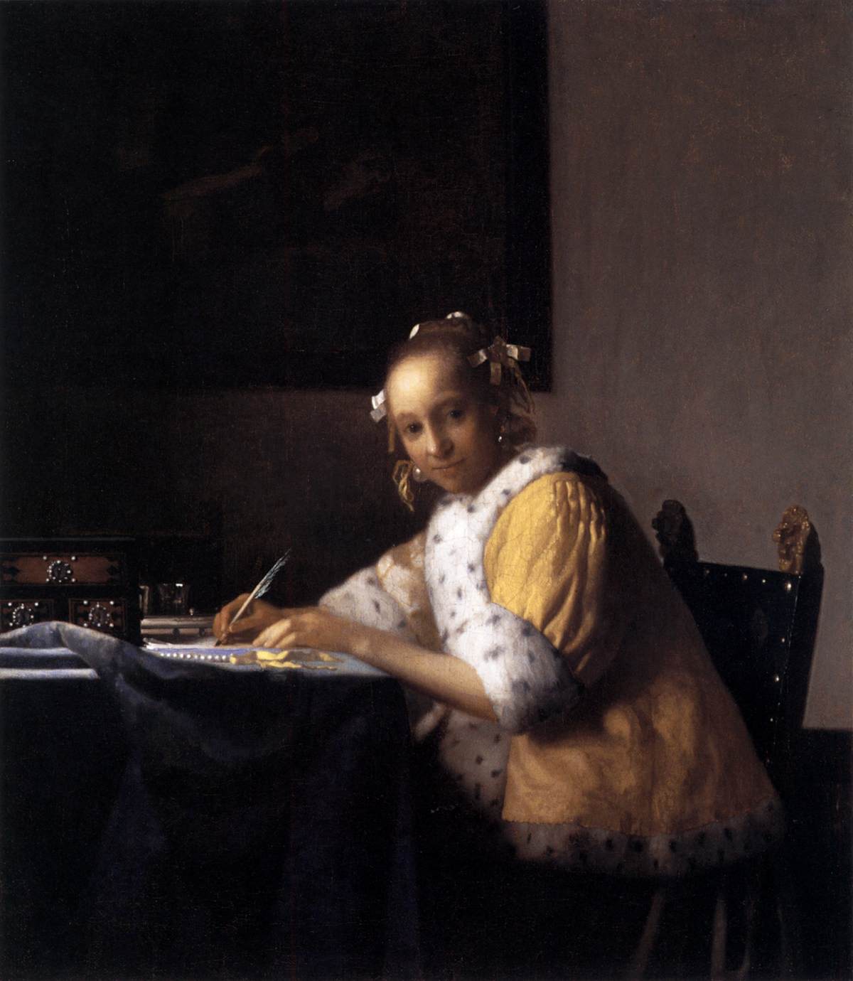 A Lady Writing a Letter by VERMEER, Johannes