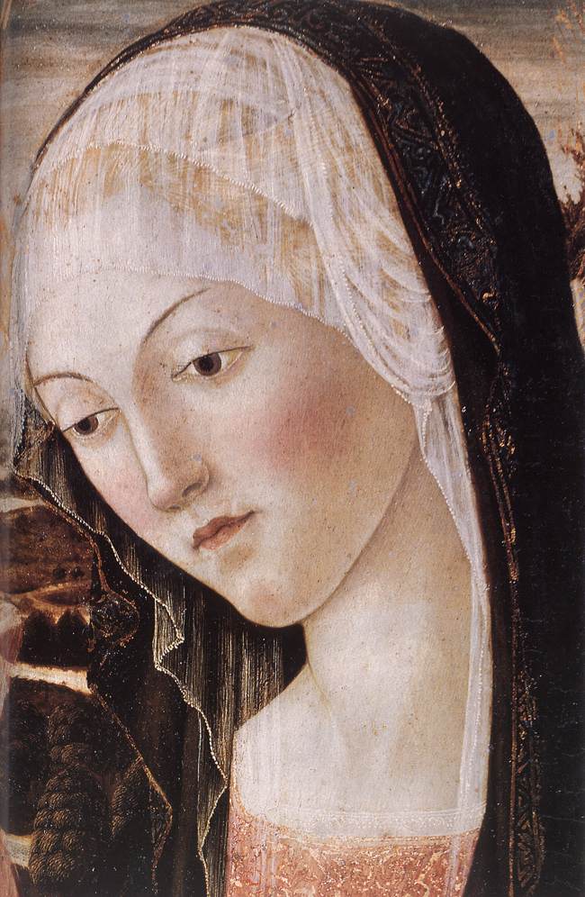 Madonna and Child with an Angel (detail) by