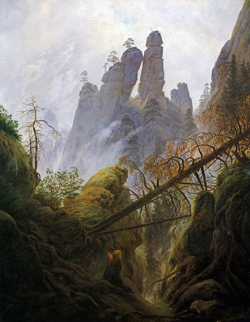 Rocky Ravine by FRIEDRICH, Caspar David