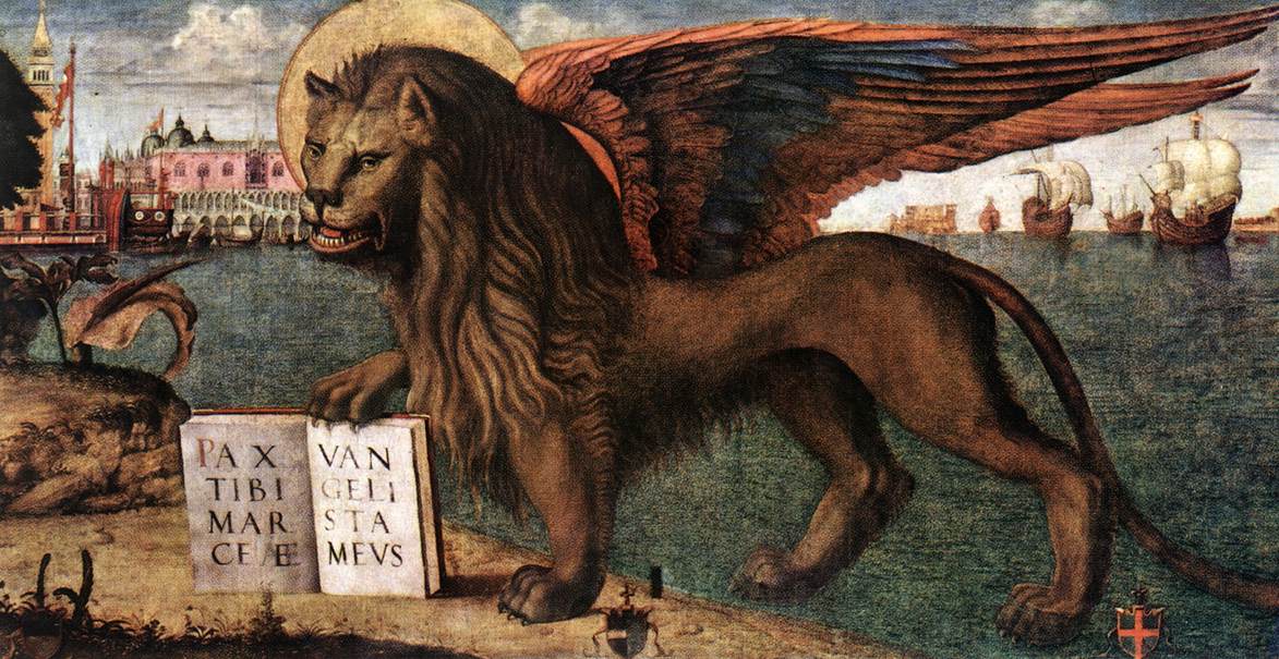 The Lion of St Mark (detail) by