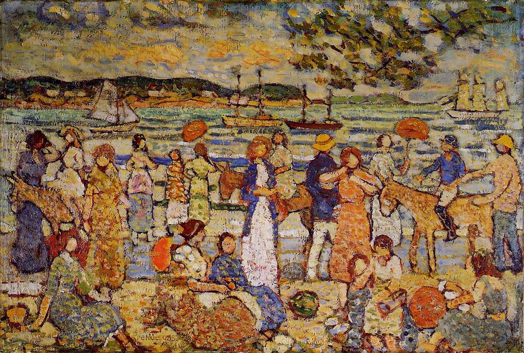 Along the Shore by PRENDERGAST, Maurice Brazil