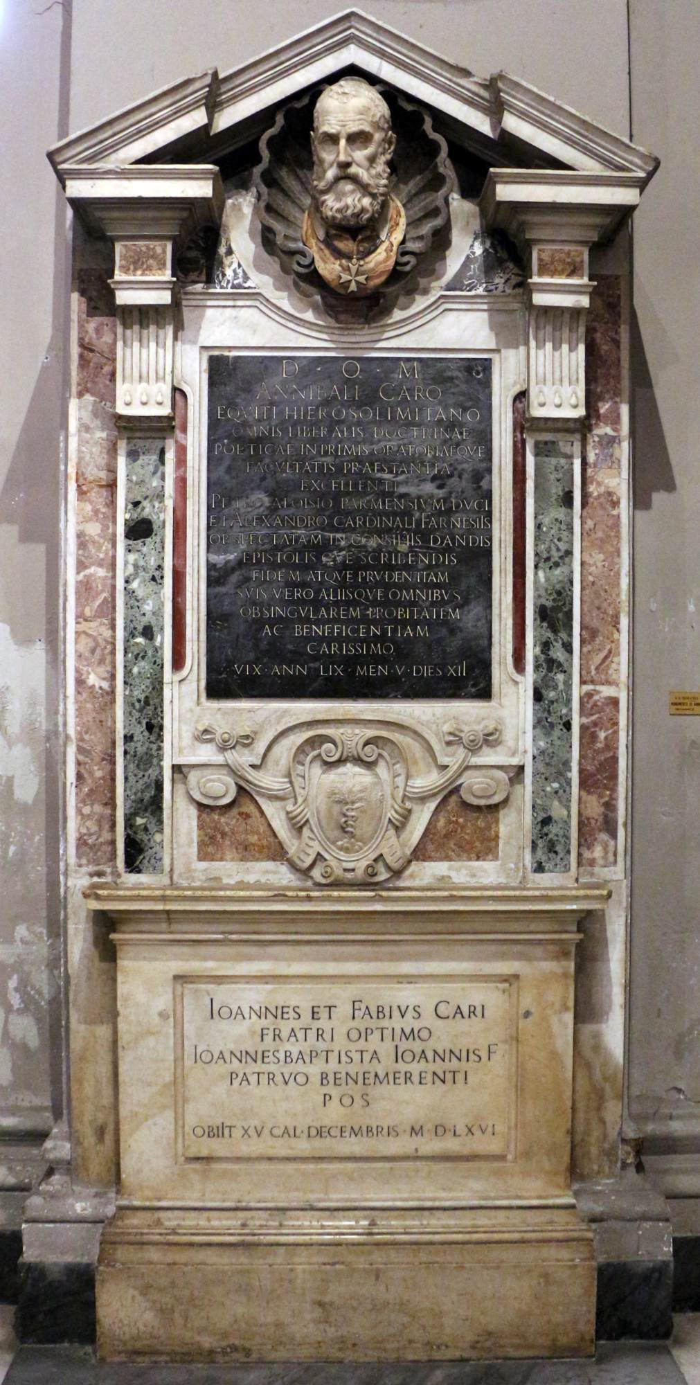 Funerary monument to Annibal Caro by DOSIO, Giovanni Antonio