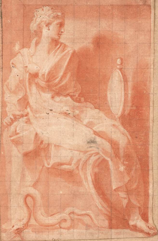 An allegorical figure of Prudence by PRIMATICCIO, Francesco