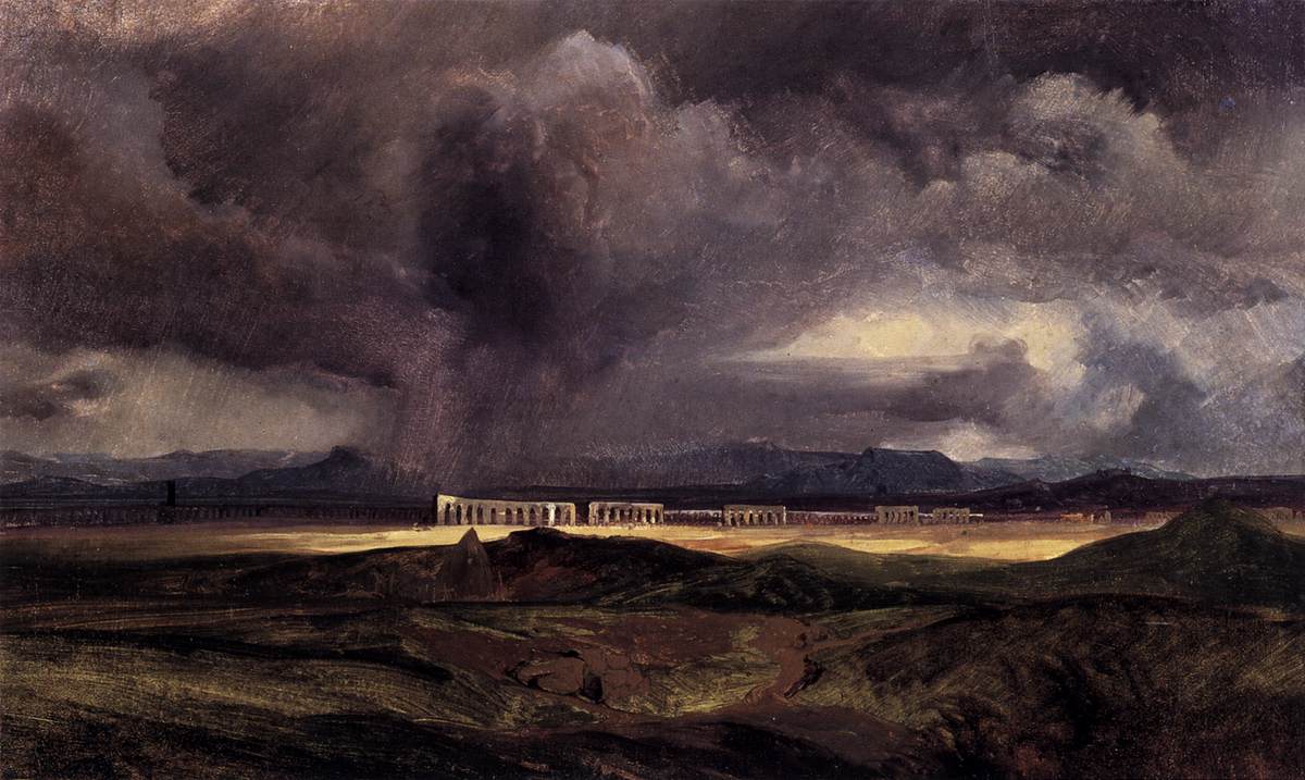 Stormy Weather over the Roman Campagna by BLECHEN, Karl