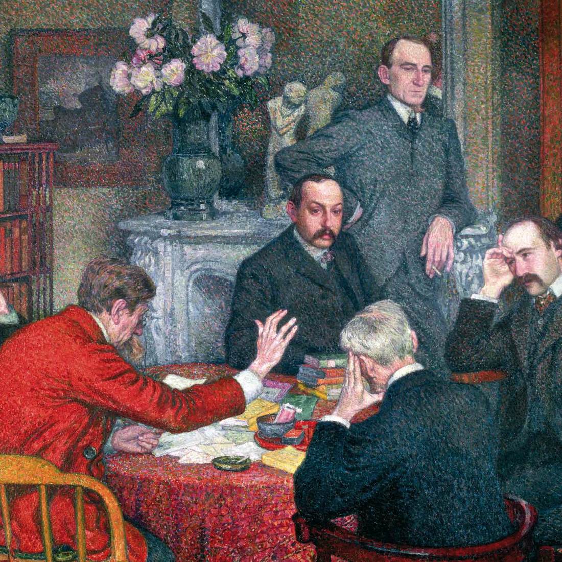 The Reading (detail) by RYSSELBERGHE, Théo van