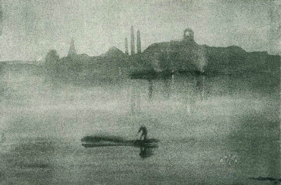 Nocturne: The Thames at Battersea by WHISTLER, James Abbot McNeill