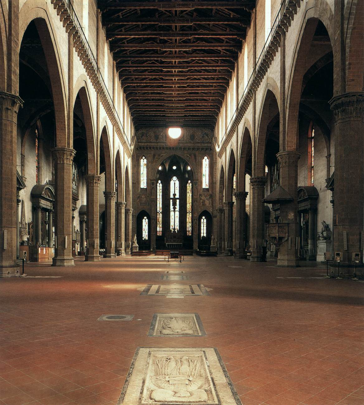 View of the nave and choir by