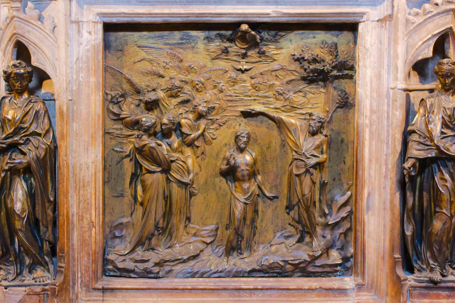 Baptism of Christ by GHIBERTI, Lorenzo