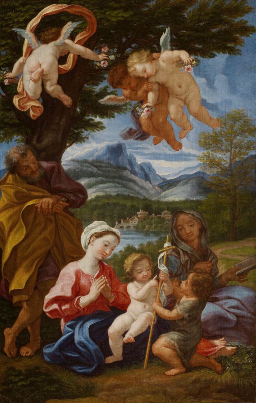 Holy Family with the Young St John the Baptist and St Elizabeth by BACICCIO