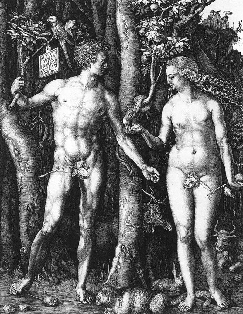 Adam and Eve by DÜRER, Albrecht