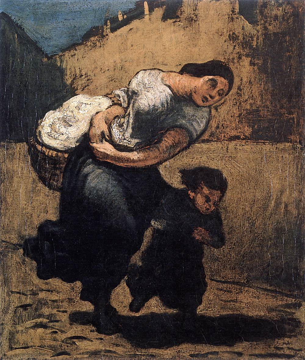 Load (Washerwoman) by DAUMIER, Honoré