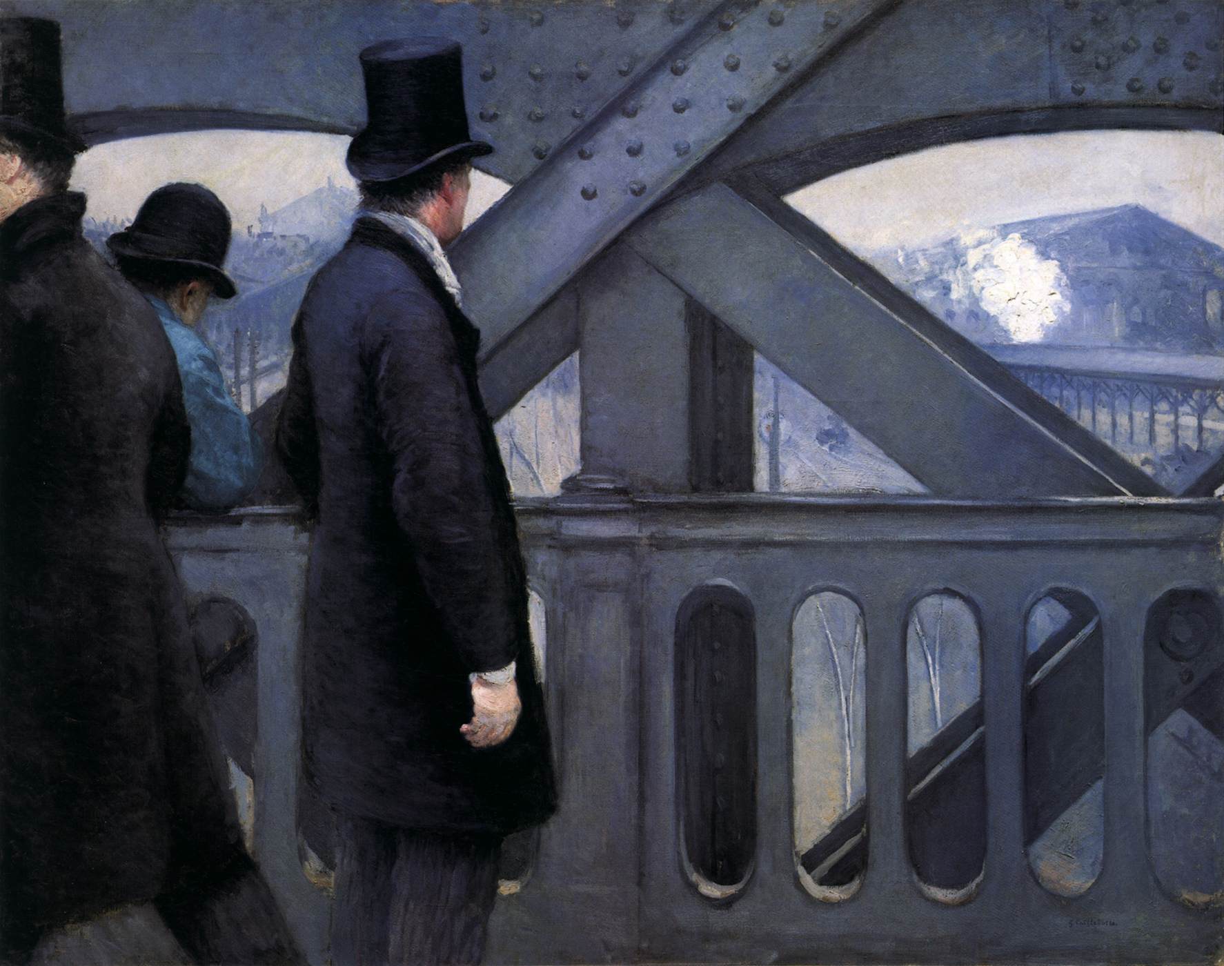 On the Pont de l'Europe by CAILLEBOTTE, Gustave