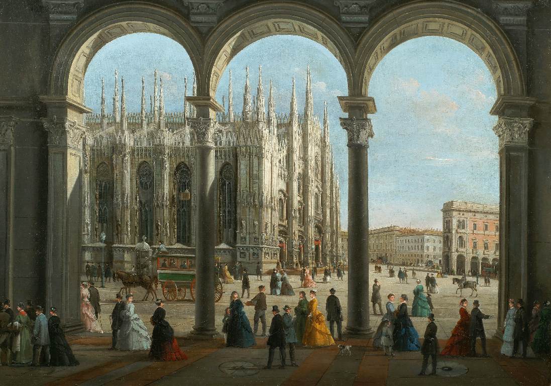 View of Milan Cathedral from the Colonnade by BISON, Giuseppe Bernardino