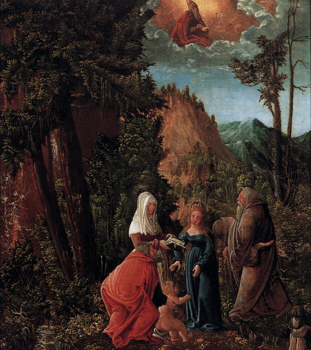 The Holy Family in a Forest by