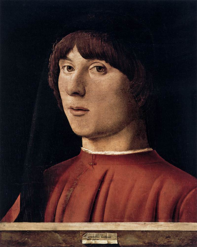 Portrait of a Man by ANTONELLO da Messina