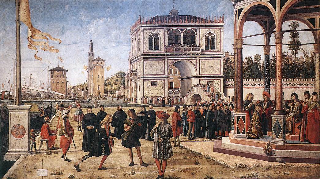 The Ambassadors Return to the English Court by CARPACCIO, Vittore