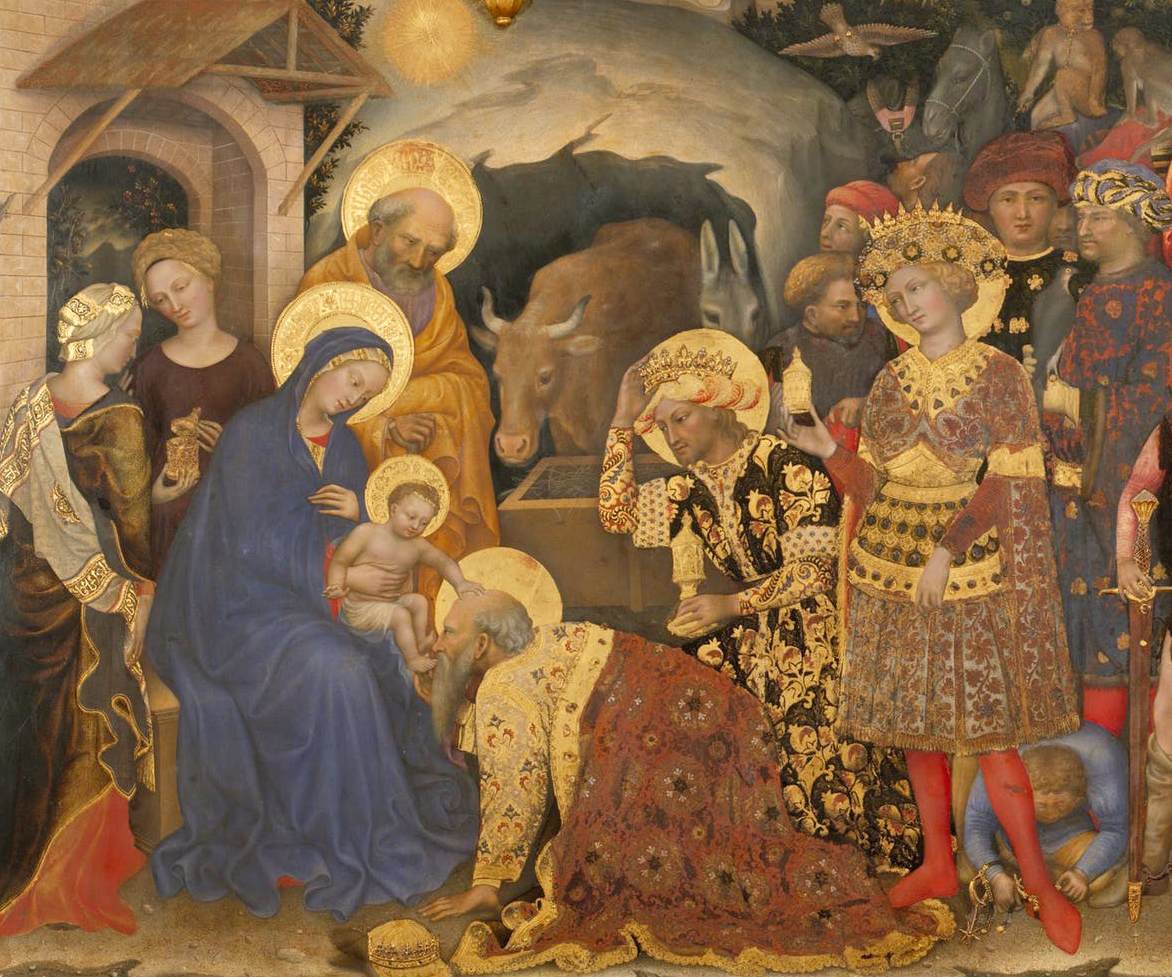 Adoration of the Magi (detail) by GENTILE DA FABRIANO