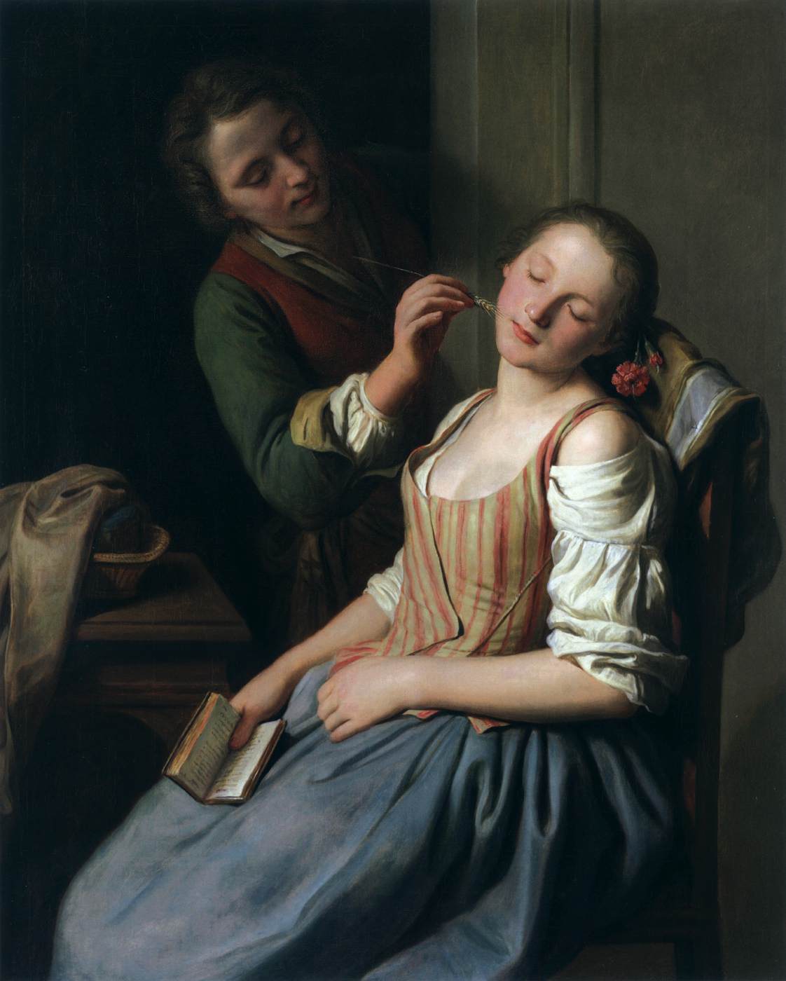 Sleeping Girl with Her Beau by ROTARI, Pietro Antonio