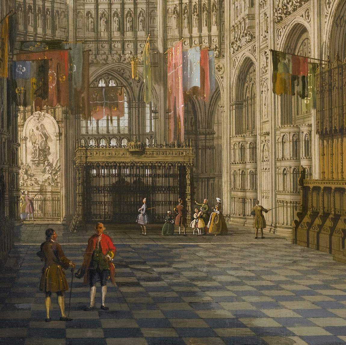 Interior View of the Henry VII Chapel, Westminster Abbey (detail) by