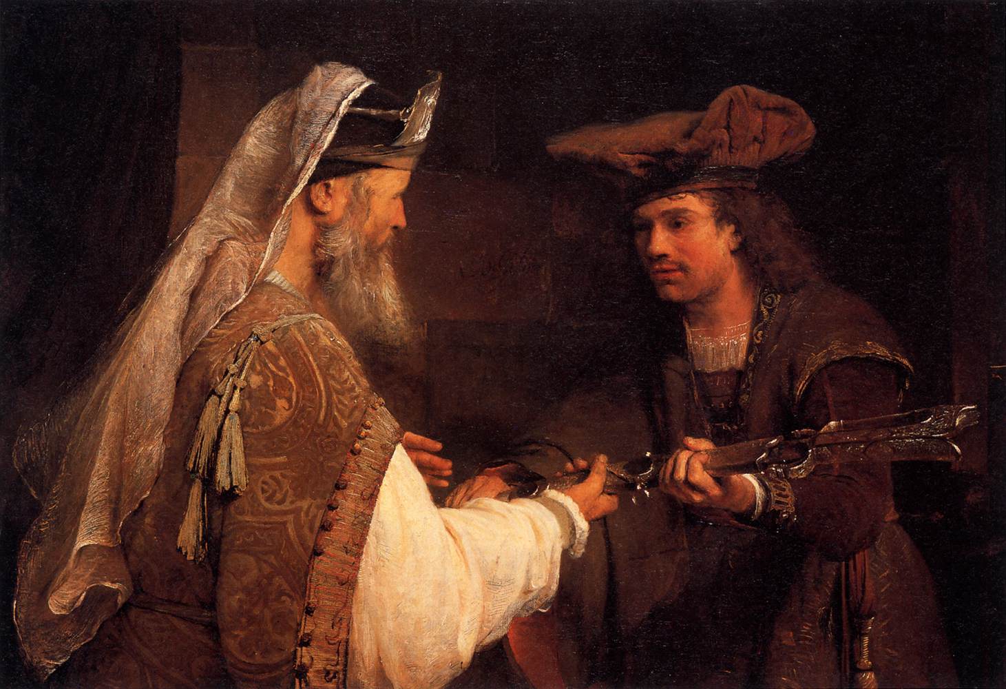 Ahimelech Giving the Sword of Goliath to David by