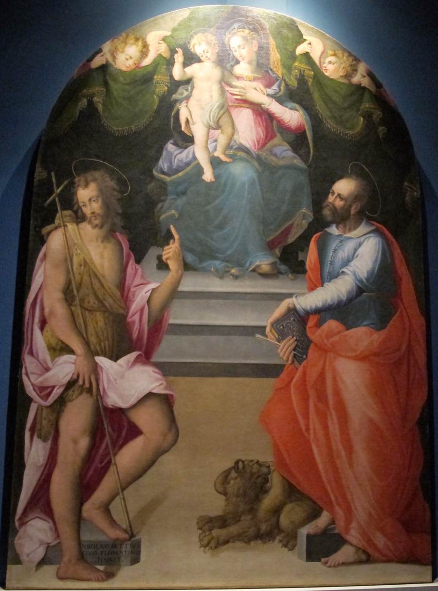 Virgin and Child with Sts John the Baptist and Mark by BETTI, Niccolò