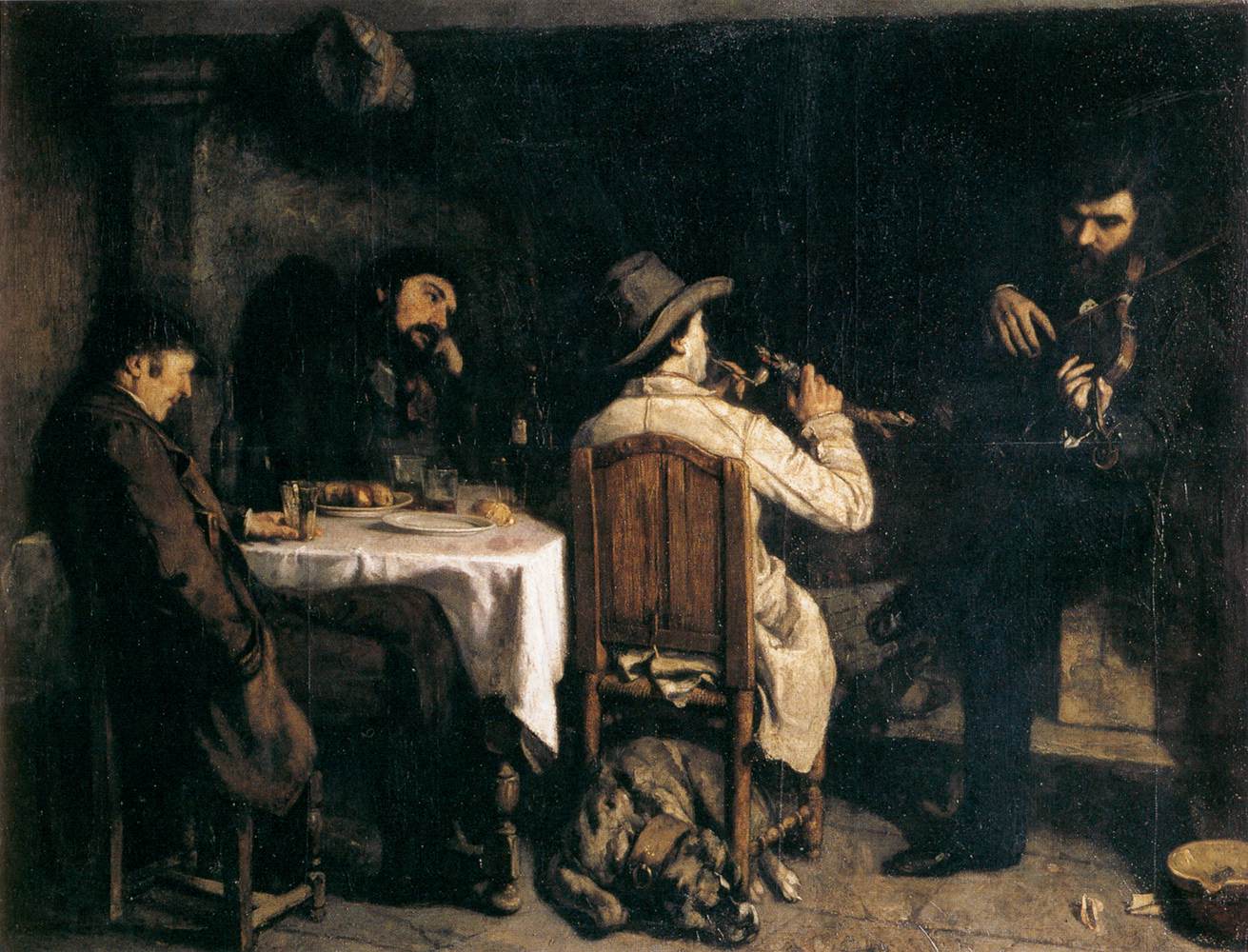 After Dinner at Ornans by COURBET, Gustave