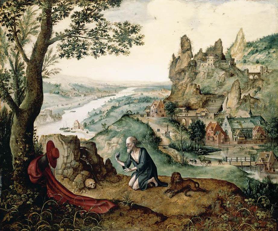 Landscape with the Penitent St Jerome by