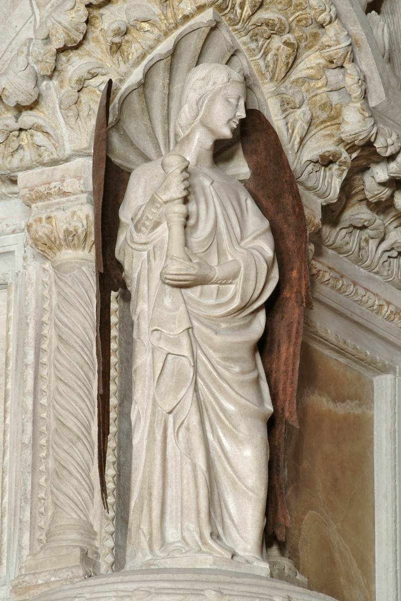 Tomb of Ubertino da Carrara (detail) by SANTI, Andriolo di Pagano de'